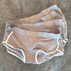 Lot of 9 Victorias Secret Pink boyshort panties New! NWOT Large beige